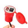 Водонепроницаемый держатель для телефона на руль мотоцикла с USB 12В с   (желтый)