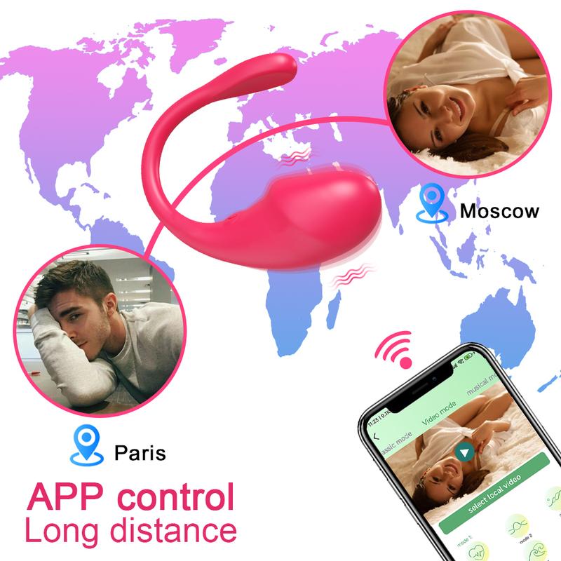 Беспроводной Bluetooth Вибратор Управление через Приложение Массажер Точки G Дикдо для Женщин Вибрирующее Яйцо Носимый Стимулятор Женские Взрослые Секс-Игрушки