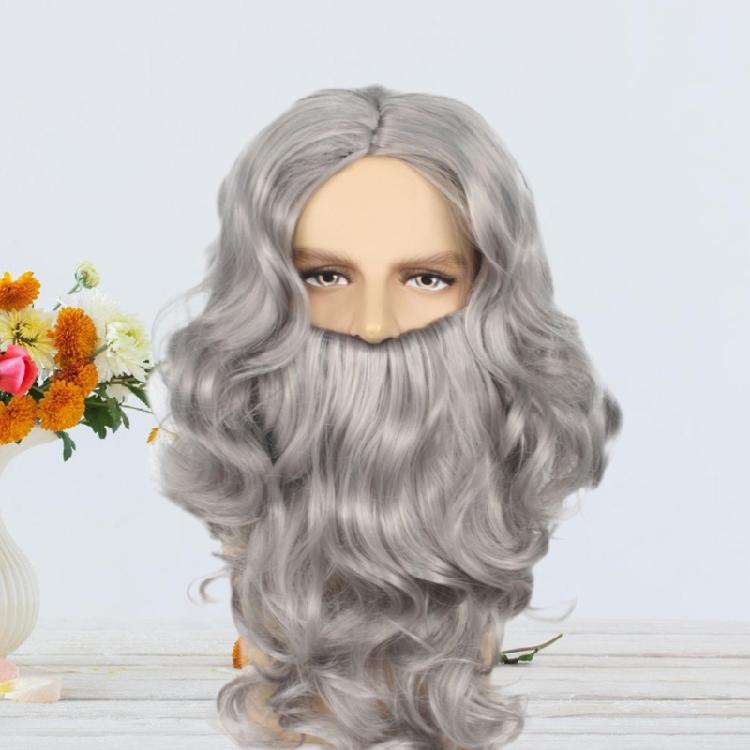 Борода и парик Санта-Клауса Набор аксессуаров для костюма Санты на Рождество, день рождения ребенка