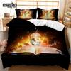 Magic Book King Duvet Cover Set Planet Galaxy Bedding Set Microfiber Star Cover Double Twin Queen For Kids Boys Girls