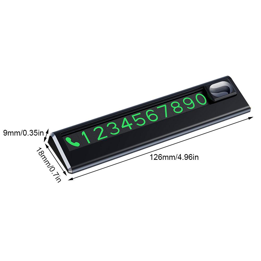 Универсальная карта временной парковки автомобиля, светящийся цифровой номерной знак автомобиля, знак временной парковки автомобиля, автомобильные аксессуары