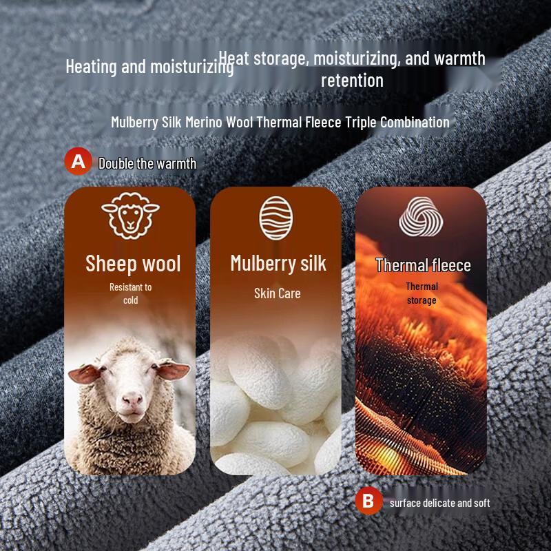 ROMON Мужской вязаный свитер из смесовой шерсти с флисовой подкладкой и воротником-поло