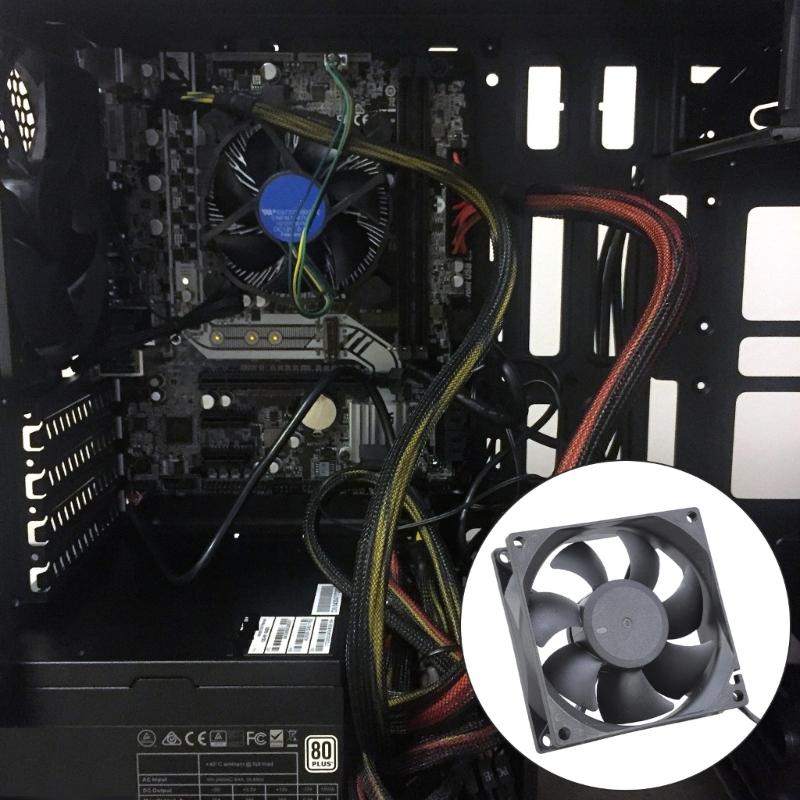 Silents 8CM 8025 USB Power Cooling Fan 5V 1.5W for PC Gaming Consoles and 3D Printers 32CFM