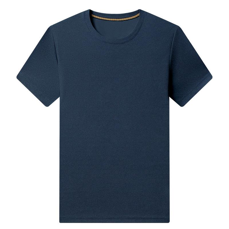 Футболка с коротким рукавом для мужчин, однотонные весенние повседневные мужские футболки, мужские топы высокого качества, классическая одежда, мужские футболки