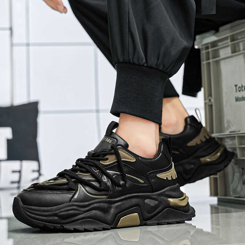 Fashion Demi-season With Ties Green Men's Sneakers Orange Boots Shoes Hiking Sneakers Sports Sneskers Low Offer Team Basket