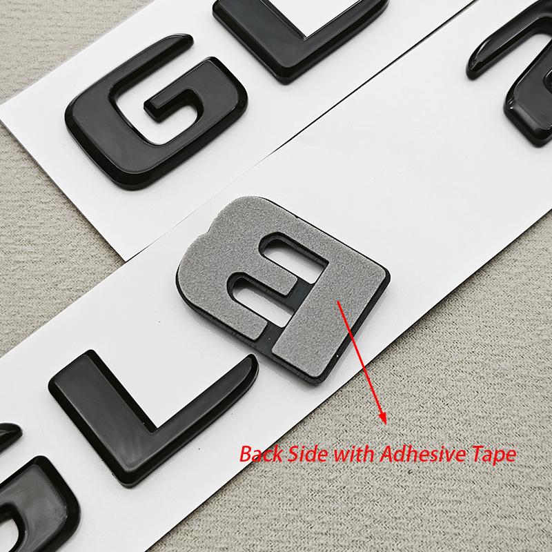 Gloss Black Chrome GLB 220 GLB 250 Car Rear Trunk Emblem Badge Letter Sticker For Mercedes Benz GLB Class Accessories