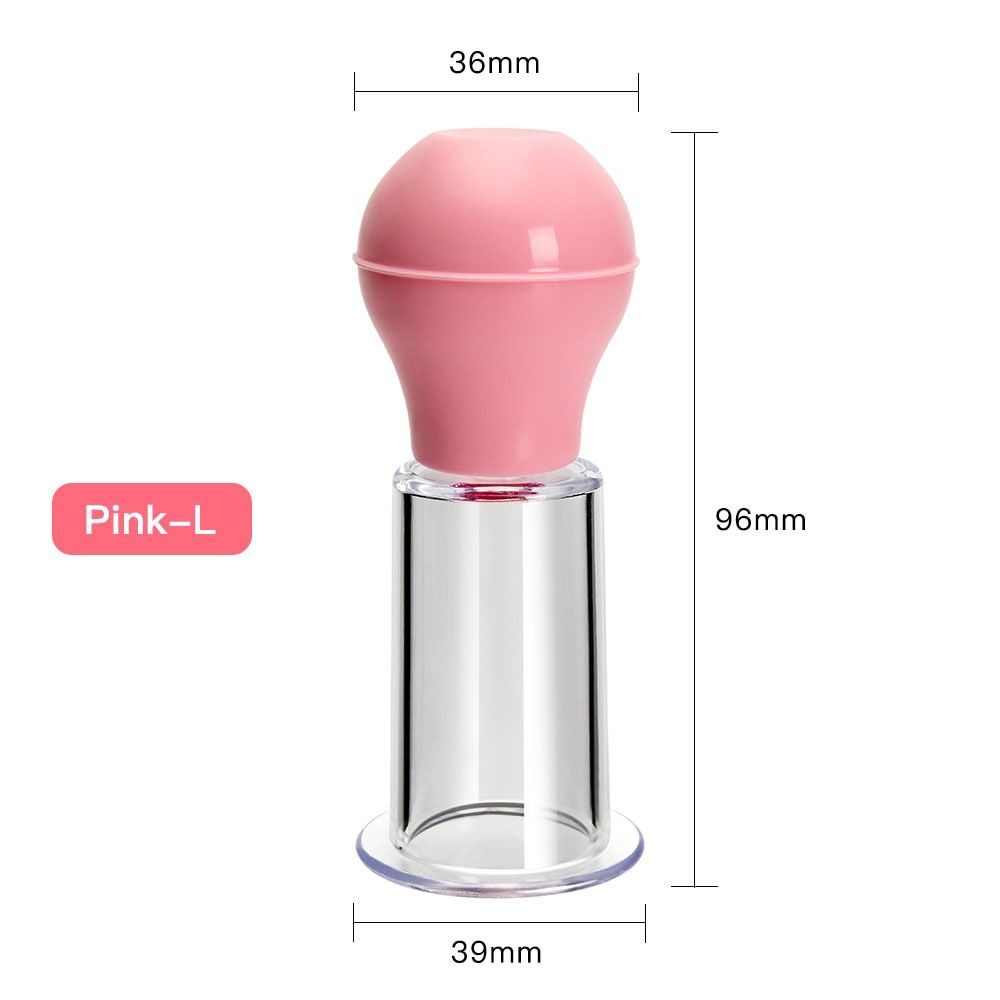 Pink/Blue Facial Massage Cup PVC Skin Scraping Cup 3 Sizes Vacuum Cup Home Beauty