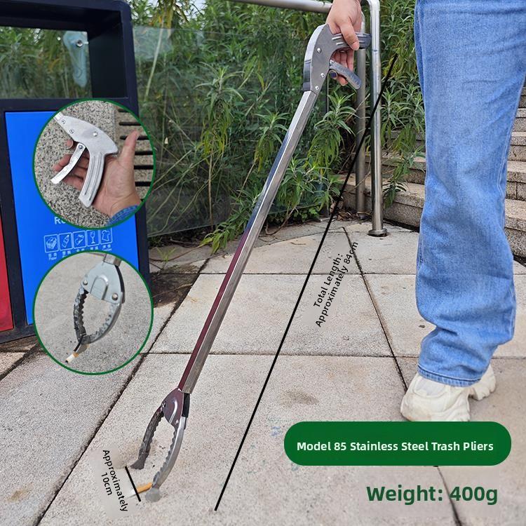 Stainl Steel Long Nose Pliers Household Sanitation Waste Disposal Clamp Extended Leveraged Clamp for Workers