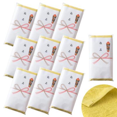 Bloom Imabari Towel Сертифицированный Подарочный Набор Полотенец Fleur для Лица с Визитницей Индивидуальная Упаковка 10 Карманов, Однотонный, (Мимоза)