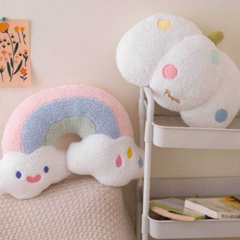 Плюшевые Облака Радужные Игрушки Мультяшные Животные Наполнитель Кукла Подушка Диван Подарок Подушка