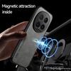 EUCAGR Магнитный противоударный задний чехол из ПУ-кожи для Honor Magic 8 с металлической пластиной Оболочка для телефона для Honor Magic 8 Pro Magic8Pro