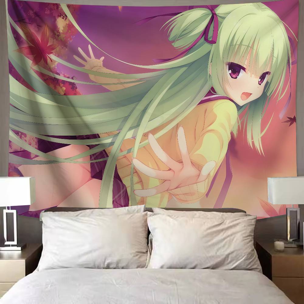 Kawaii Murasame Cute Galgame Senren Banka Girl Room Tapestry Home Decoration Wall Art Tapestries Dormitory Background Cloth Gift