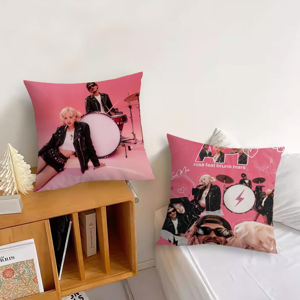 Горячий певец Бруно Марс Apt-RoseEs Музыкальная наволочка Диван Гостиная Изголовье Спальня Подушка-спинка Квадратная подушка Время для сна