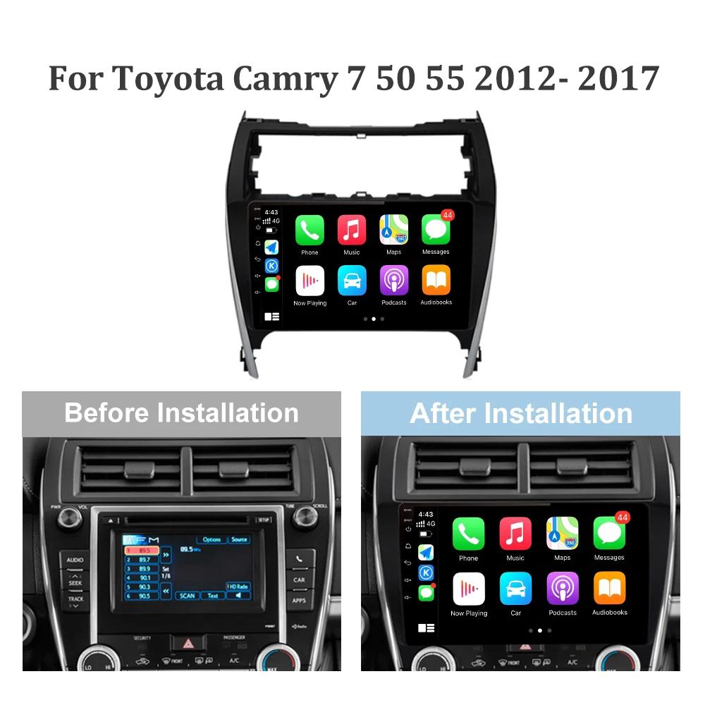 Android 13 For Toyota Camry 7 50 55 2012-2017 Car Multimedia Radio Auto Touch 4G gps Navigation Screen Player DSP Carplay Stereo