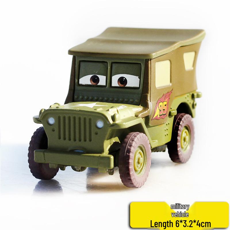 Набор машинок Pixar Cars из сплава: Модели МакКуина, Мэтра, Салли, Шерифа