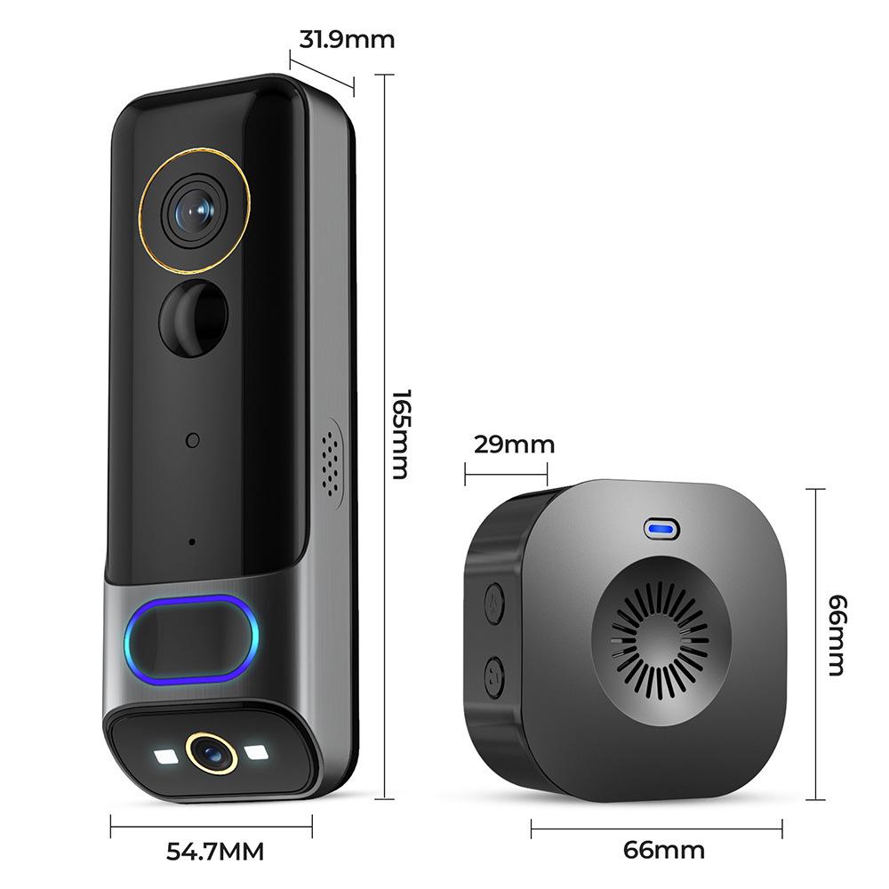Dual-Lens G50 WiFi Smart Doorbell with Full-Color Video & Two-Way Audio