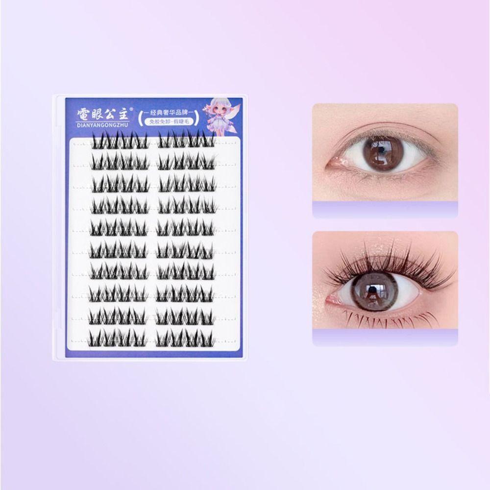 Густые накладные ресницы без клея, долговечные, сегментированные, пучки ресниц для женщин и девочек