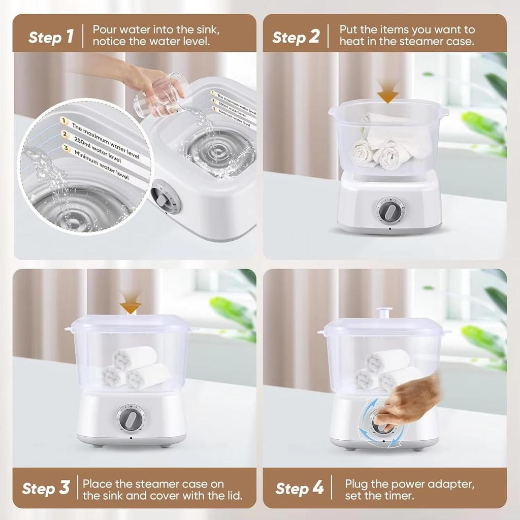 Профессиональный полотенцесушитель, парогенератор для спа-салона, быстрый нагрев до 202°F, влажный теплый полотенцесушитель для лица, парикмахерская