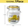 HeY LiLac Glass Jars with Lids Kitchen Airtight Glass Jars Wide Mouth Canning Jars with Clip Top Lids Leak Proof Canisters Jars