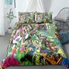 Комплект постельного белья Splatoon Мультяшный домашний текстиль для детей Комплект для кровати Пододеяльник Комплект для спальни Квин Пододеяльник с динозаврами
