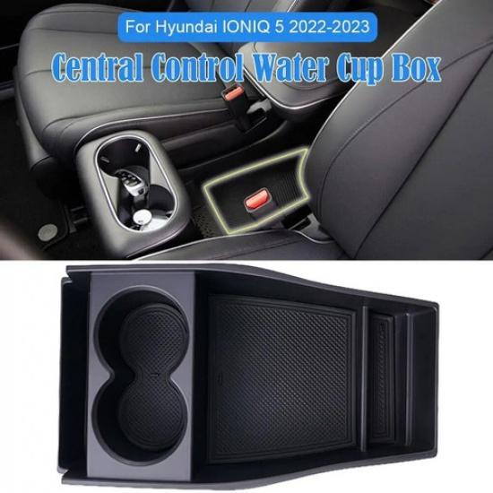 New Armrest Storage Box Cup Holder Organizer Tray Center Console Stowing Tidying