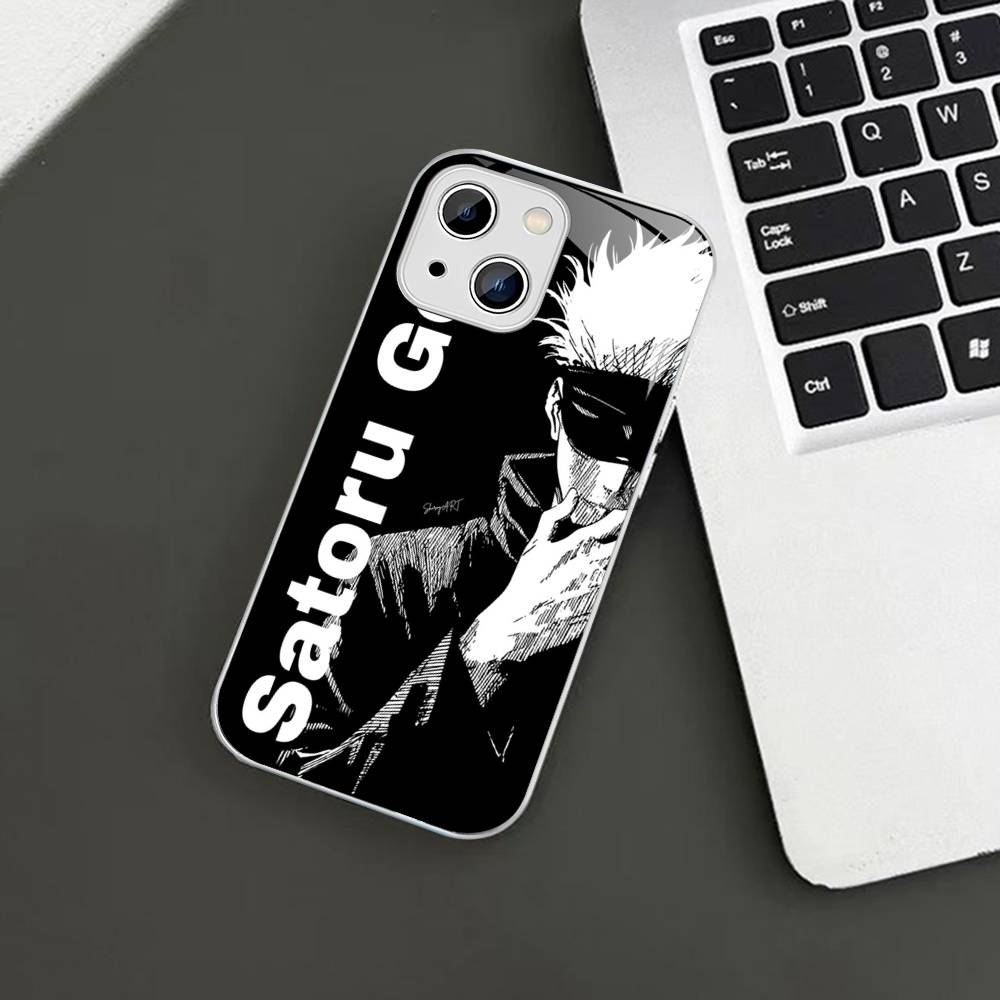 Горячая Распродажа Закаленное Стекло Годжо Сатору Для Iphone 14 13 12 11 Pro Mini XS MAX 14Plus X XS XR Чехлы