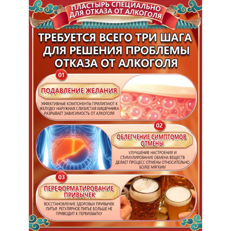Быстрый пластырь для прекращения употребления алкоголя