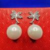 925 Earrings Stone Pearl Jewelry For Women Siver 925 Jewelry Orecchini Aros Mujer Oreja Bizuteria Pearl Gemstone Drop Earrings
