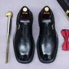 Роскошные мужские туфли из натуральной кожи, деловые туфли для офиса, коричневые, черные, со шнуровкой, пряжкой, острым носком, оксфордские туфли для мужчин