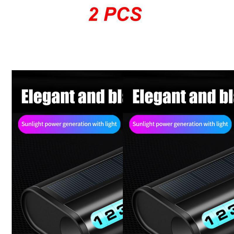 1~10 шт. номерной знак парковки автомобиля светящаяся карта парковки автомобиля солнечная зарядка временная остановка номер телефона карта для украшения автомобиля