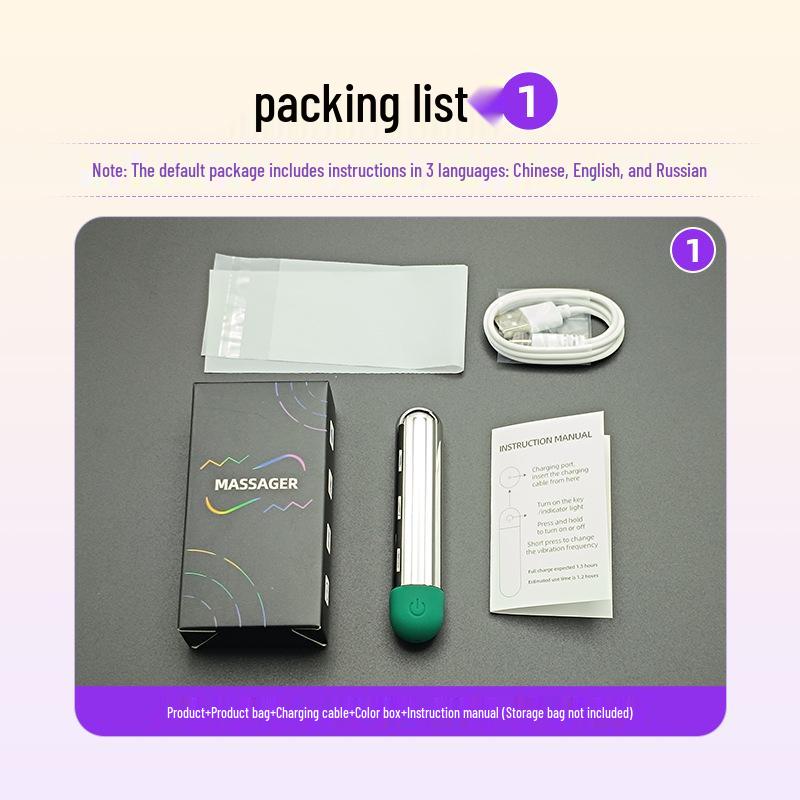 Enhanced Shock-Absorbing Multi-Color Vibrating Massager for Dorms