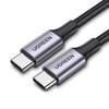 Ugreen US261 USB C на C PD60W Быстрая зарядка Плетеный кабель