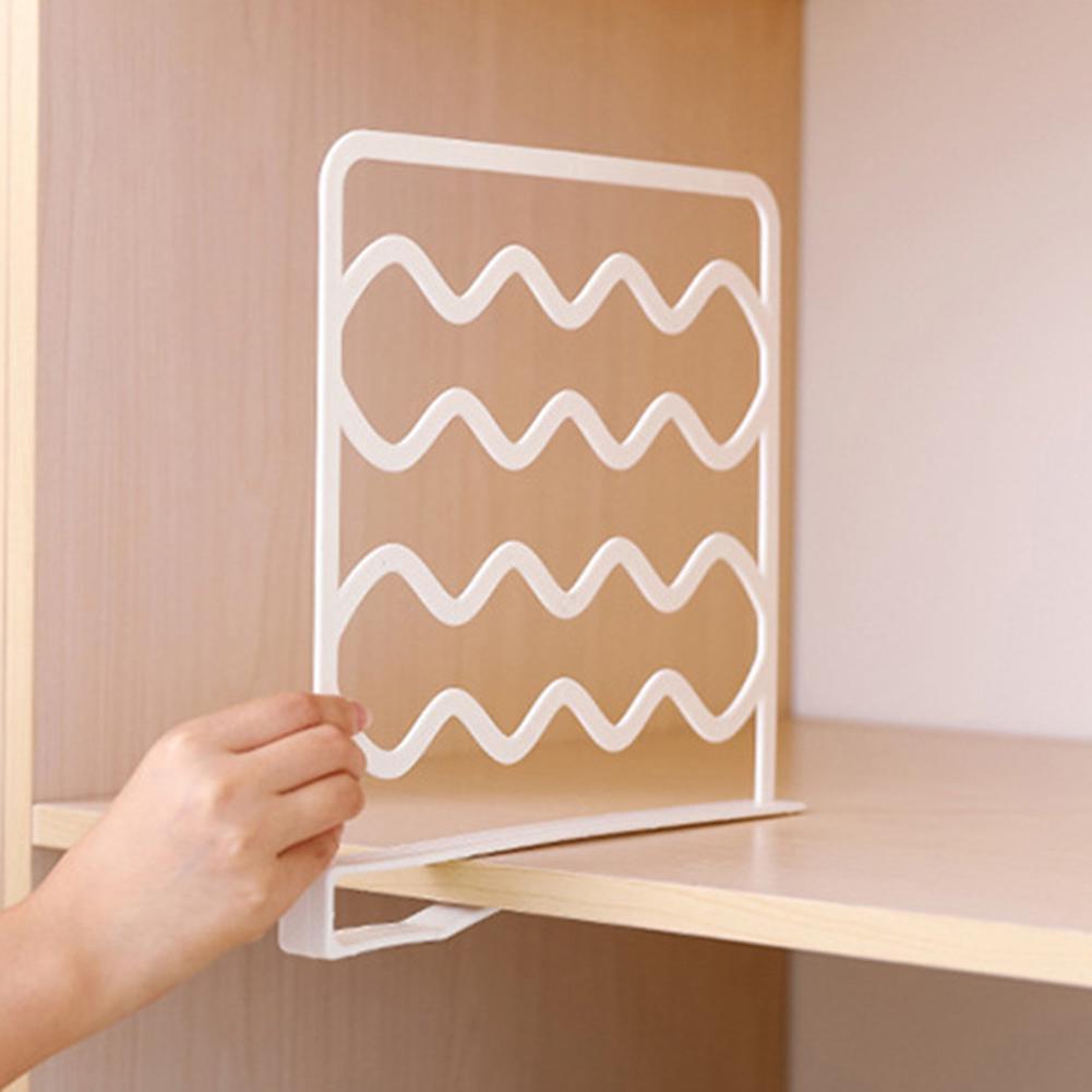 Clothes Space Divider Wardrobe Shelf Saving Rack Organizer ARI