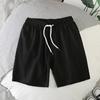 2022 Summer Men's Loose Trendy Solid Color Three-Quarter Beach Shorts