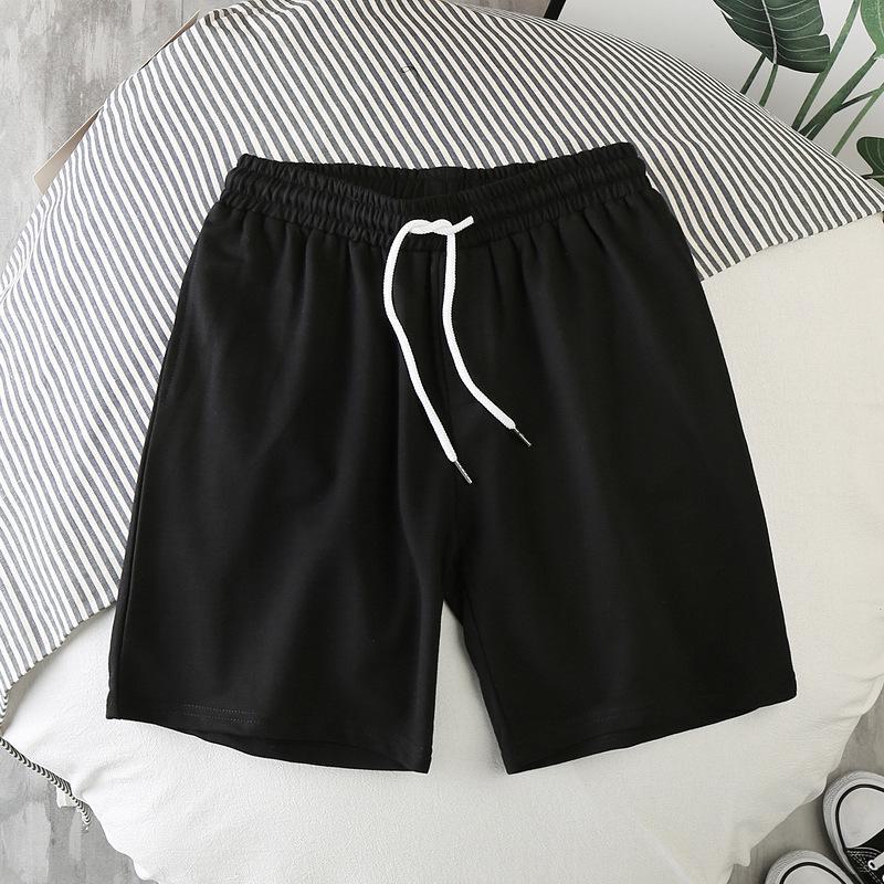 2022 Summer Men's Loose Trendy Solid Color Three-Quarter Beach Shorts