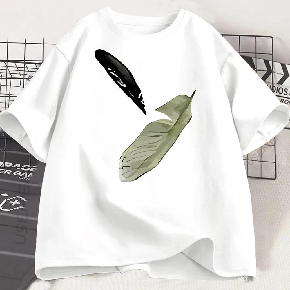 Футболка с принтом "Звезда" Круглый вырез Удобная футболка с коротким рукавом Летняя Милая Пуловер Девочки Мальчик Футболка Женская Одежда Топы
