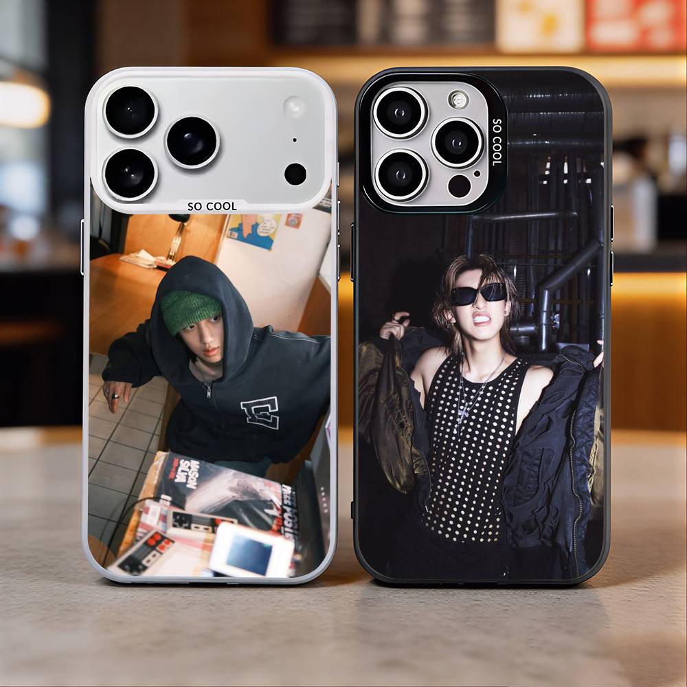 Woojin LNGSHOT Jung Woo Jin Phone Case For iPhone 17, 16,15,14,13,12,11 Plus,Pro Max, Colorful Silver Funda Cover