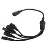 UPS PDU C14 To 5 X C13 Power Adapter Cable Male To Female 10A 250V Y Splitter Power Adapter Cable 1.6ft