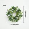 Classic Bow Half Circle Christmas Wreath for Christmas Decorations Simulation Flower Simulation Red Fruit Wreath