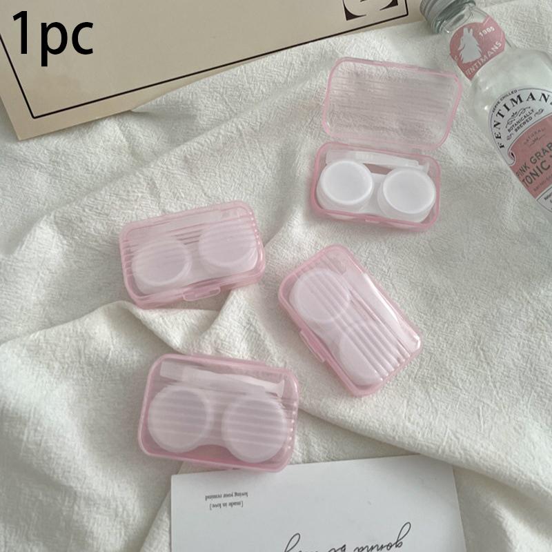 Женские очки для девочек, косметические контактные линзы, футляр для контактных линз, дорожный держатель, контейнер, дорожные аксессуары