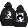 Четвертый альбом K-POP KARMA с принтом Мужская Женская Толстовка FELIX HAN BANGCHAN CHANGBIN HYUNJIN LEE Модная Толстовка