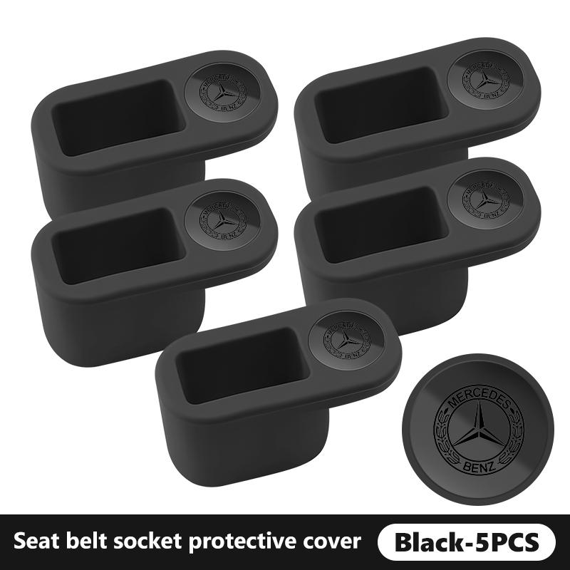 For Benz Car Seat Belt Buckle Anchor Socket Anti-collision Protect Cover Exclusive AMG SPRINTER V CLASS VIANO W124 W203 W204