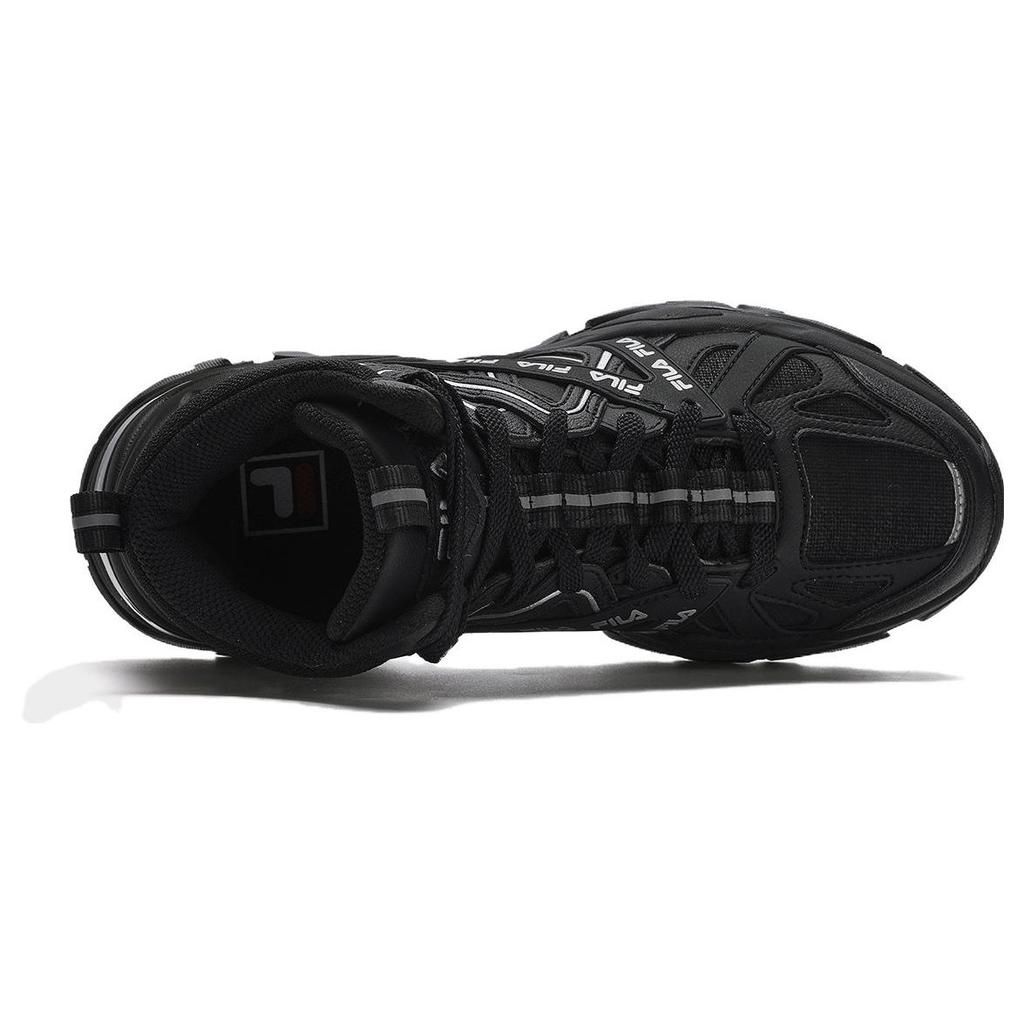 Fila Sofia 1S Fishbone Mid Сетка Синтетическая кожа ТПУ Спортивный Комфорт Повседневная обувь Женские кроссовки Черный F12W341112FBK