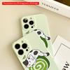 Cute Cat on Green Roll & Donut Phone Case All inclusive film hard phone case, compatible with iPhone 18 Pro Max 17 16 15 14 13 12 11