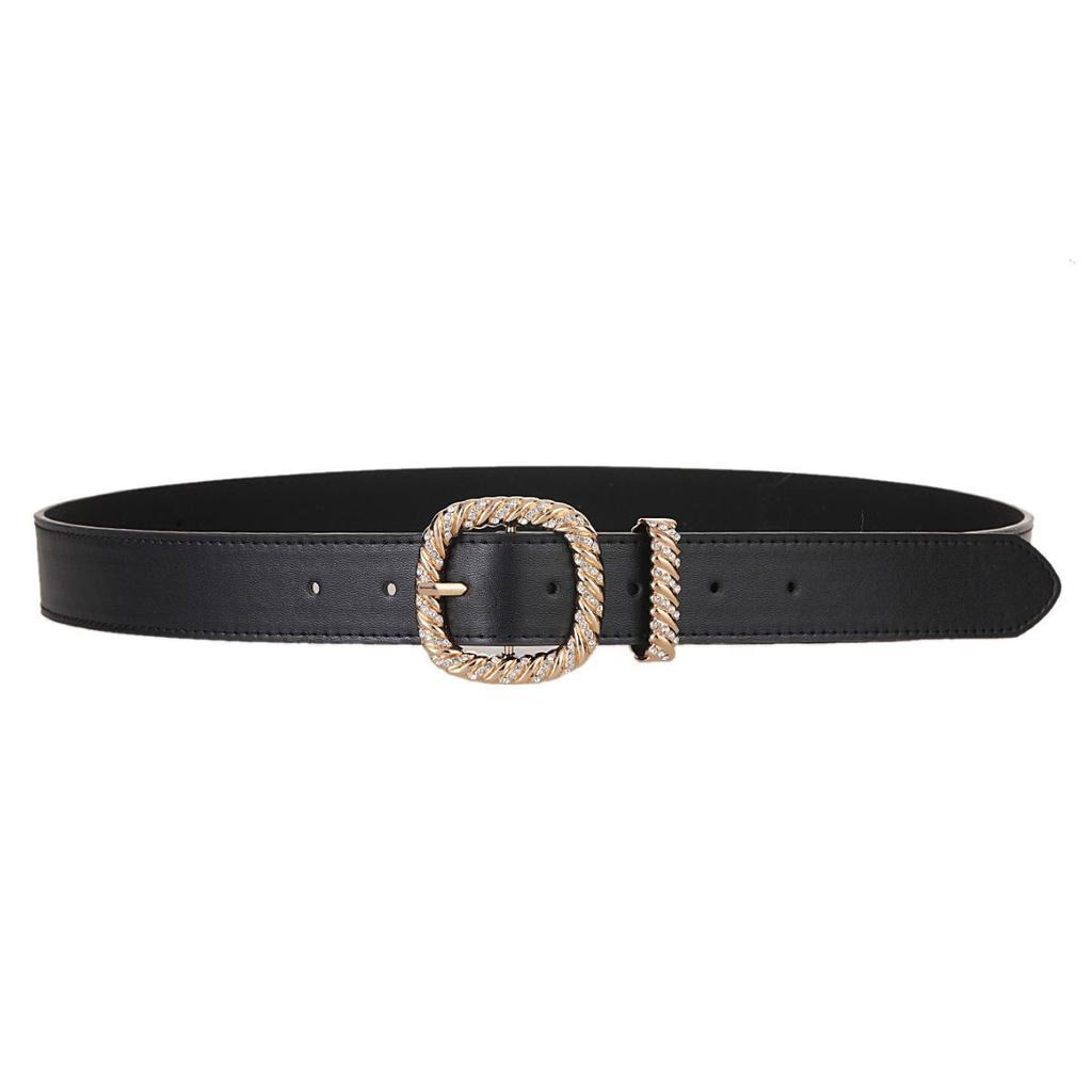 Ретро квадратная пряжка женская пряжка с игольчатым язычком простой стиль можно сочетать с джинсовым ремнем