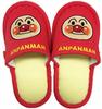 Anpanman Slippers with Anpanman Applique, Red, 14-16cm