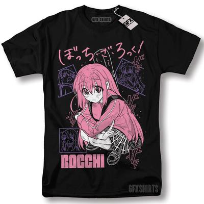 Футболка Хитори Гото Bocchi The Rock Кавайная Ямада Нидзика Идзичи Аниме Футболка