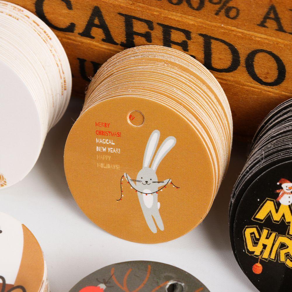 Party Cards Kraft Paper Xmas Decoration Hang Tags Christmas Labels Kraft Tag Gift Wrapping