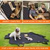 Dog Car Seat Cover Waterproof Dog Seat Cover With Side Flaps Pet Seat Cover for Back Seat Black Carrier Hammock Convertible
