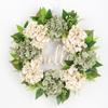 Венок на входную дверь Весенний венок 22-дюймовый венок из зеленых гортензий Летний венок Привет венок ручной работы